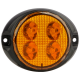 Durite 0-441-14 R65 CLASS 2 Slim Oval Amber Lens LED Warning Light (10 Flash Patterns) PN: 0-441-14